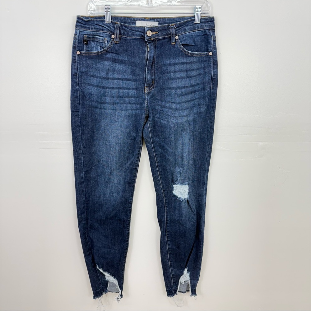 KanCan Dark Blue Distressed Skinny Jeans D6